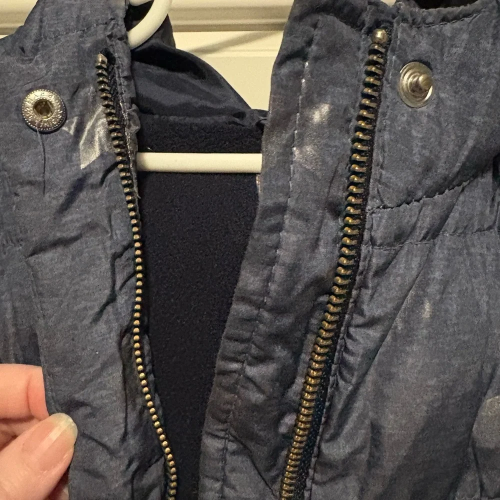GAP Starry Night Blue Puffer Jacket size 3